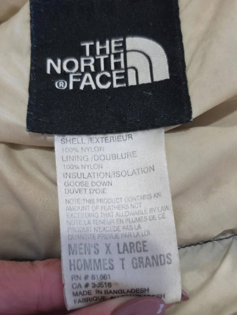The North Face Vintage Y2k 800 LTD Down Puffer Jacket Black Men's XL